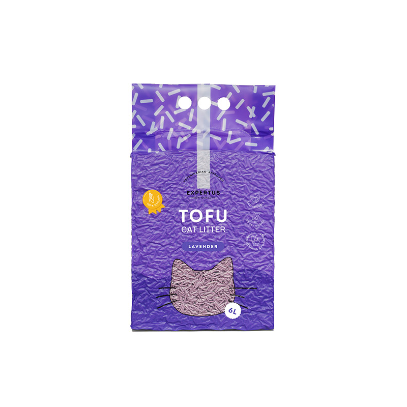 Expertus Tofu kraikas katėms, levandų kvapo, 6 l