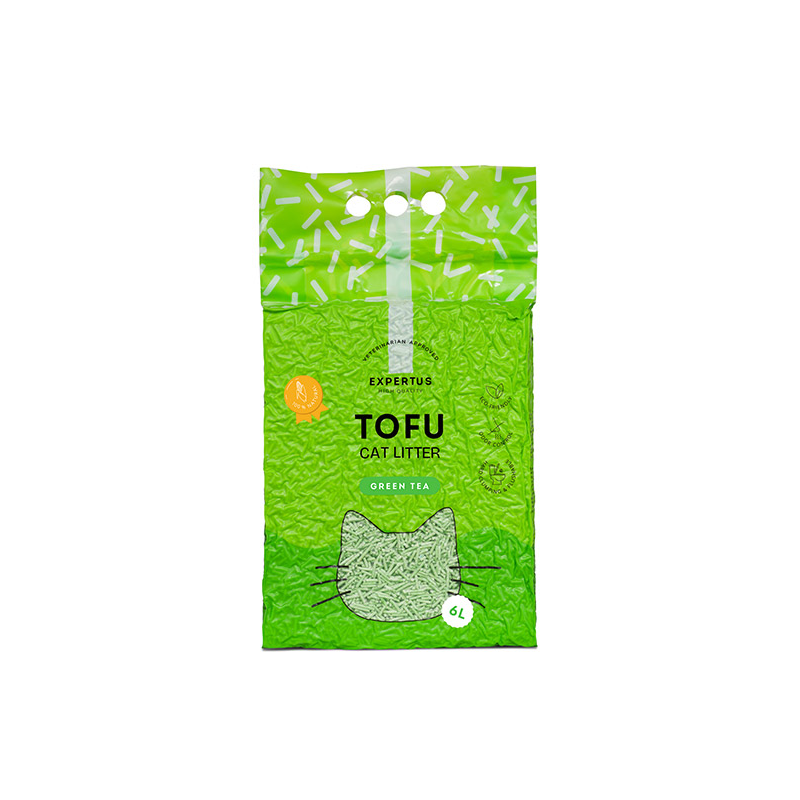 Expertus Tofu kraikas katėms, žaliosios arbatos kvapo, 6 l
