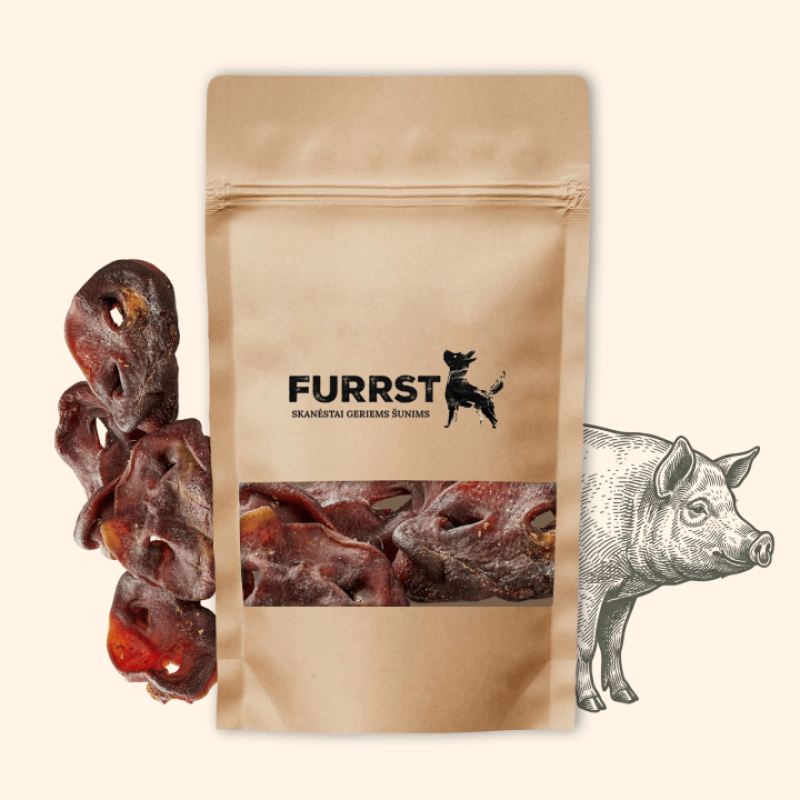 FURRST džiovinti kiaulių šnipai skanėstas šunims