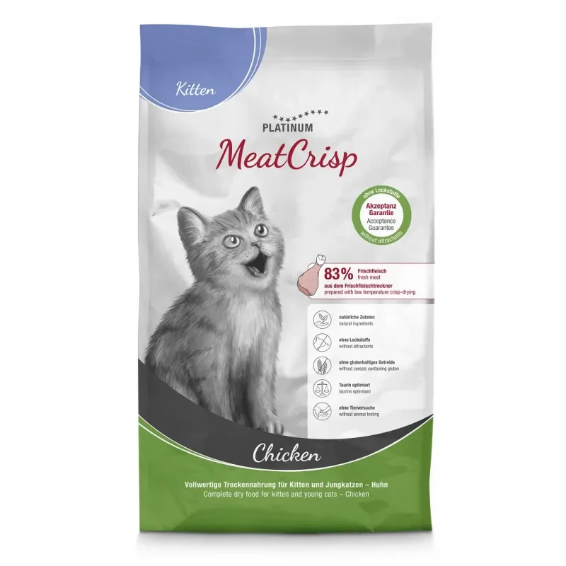 Platinum MeatCrisp Chicken sausas maistas kačiukams 3 kg